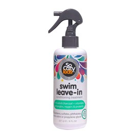 SO COZY SoCozy Swim 2-in-1 Leave In Conditioner Spray & Treatment for Kids Hair (8 Fl Oz, Pack Of 2) Protects & Repairs Pool, Sun & Salt Damaged Hair, Activated Charcoal, Vitamin B5 & Sunflower Seed Extract