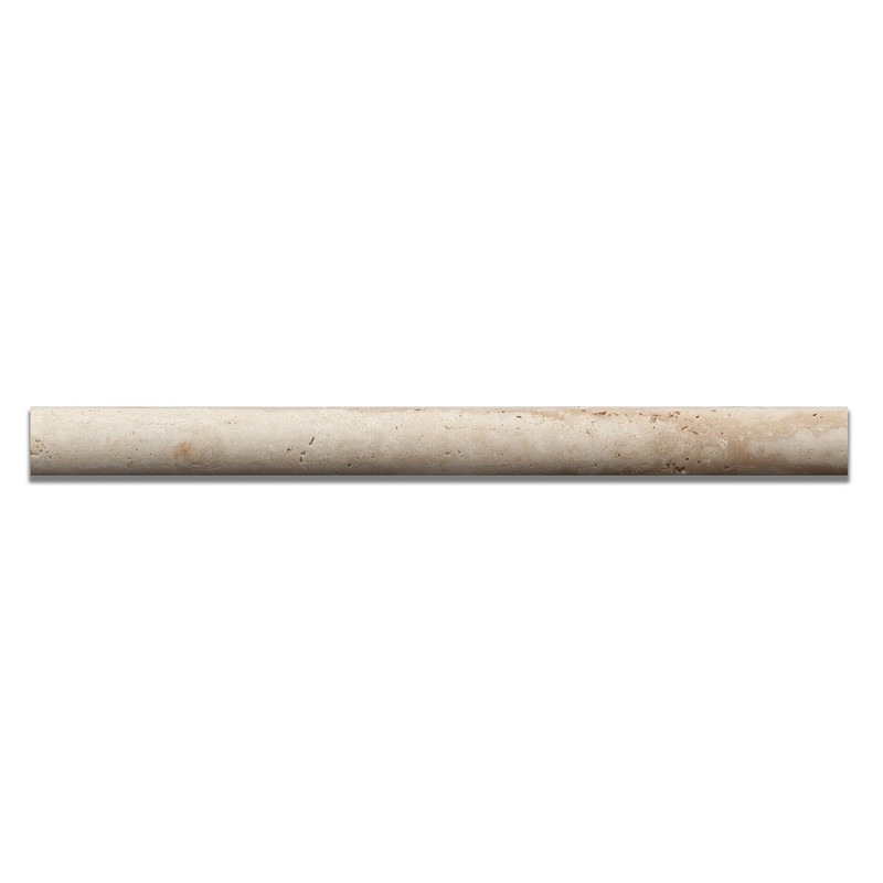 Ivory Travertine Honed 1 X 12 Dome Liner Trim Molding