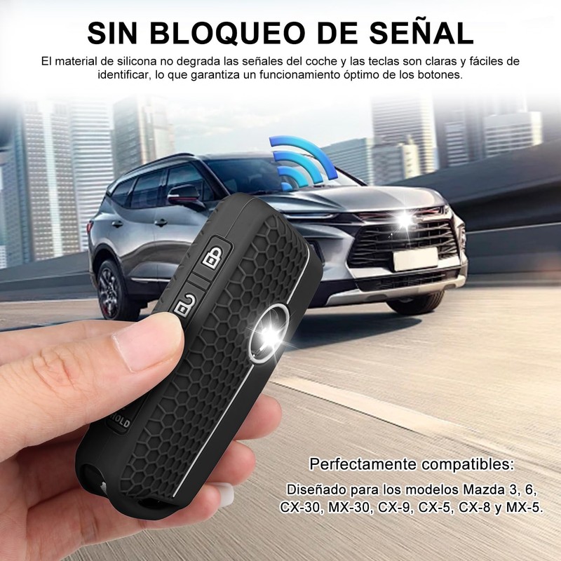 HHMIDS 2Pcs Funda de Silicona para Llave, Fundas de Goma