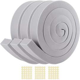 moonoom 3 Pcs Foam Air Conditioner Weatherseal Tape-2''x1''x6.5ft Air Conditioner Foam Tape-Non-Adhesive Foam Seal Strip with Glue Point for Air Conditioner Door Window Seal