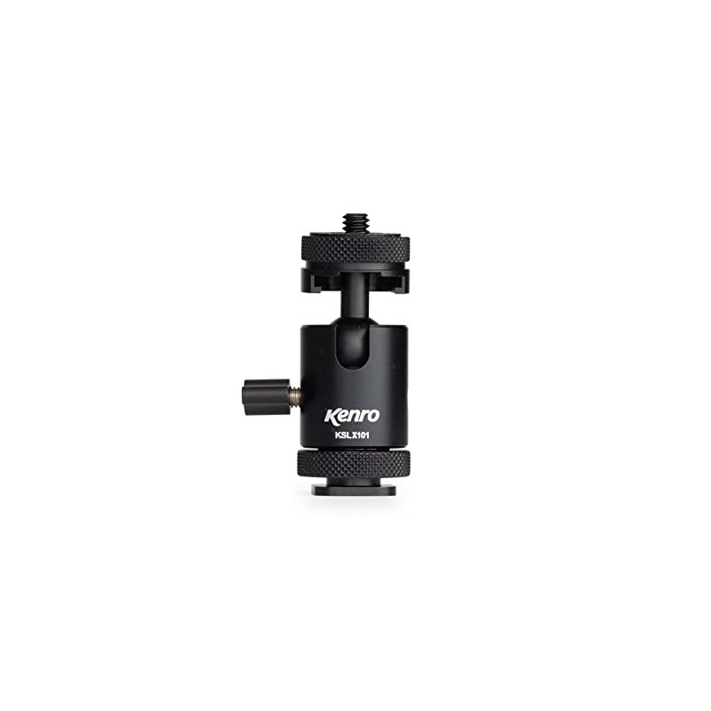 Kenro Multi-Purpose Aluminium Mini Ballhead 6.6 x 3.6cm Portable Travel