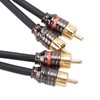 Car Audio Signal Cable Adapter 4.5m/180in Black PVC Plastic Layer