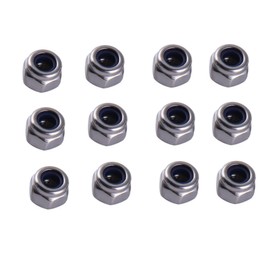 GIVIHGETI Pack of 110 Locking Nuts M4 Stainless Steel DIN 985 Self-Locking Nuts with Polyamide Clamping Part for Connecting and Attaching Various Components