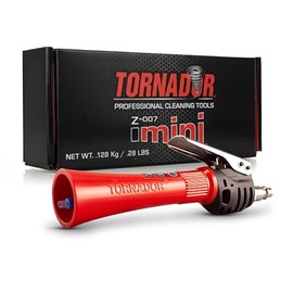 Tornador Z-007 Mini | Compact High-Pressure Car Cleaning Tool | Ergonomic Design Speeds Up Interior Detailing | Works with Air Compressor | Powerful & Portable