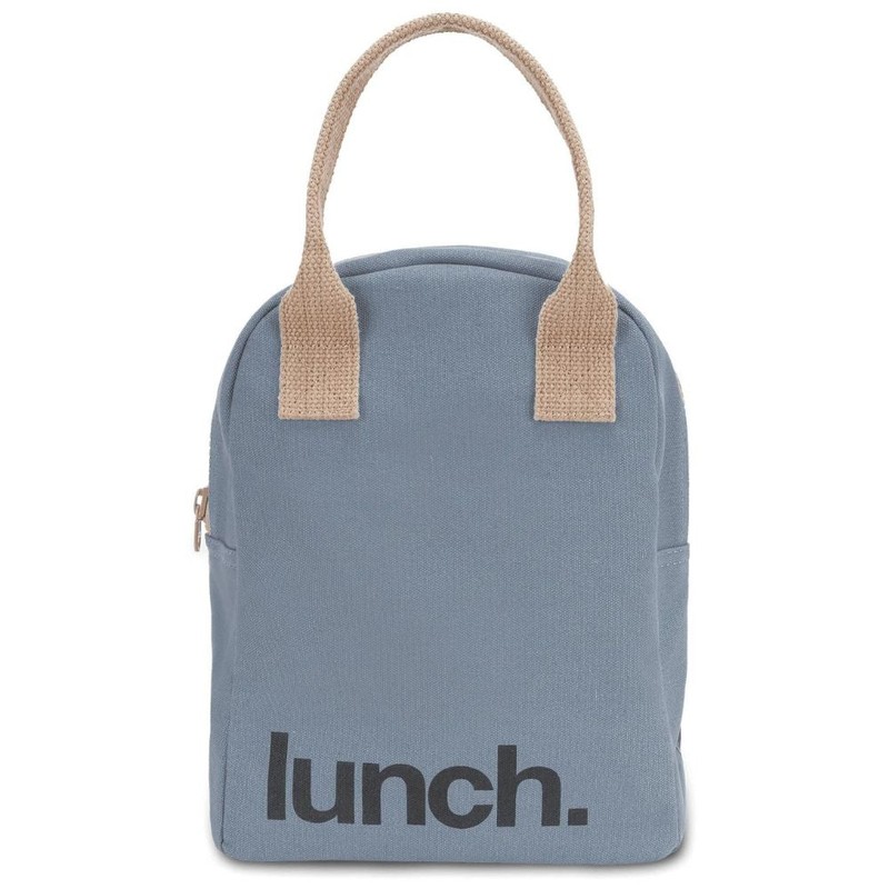 Fluf Zipper Lunch Bag, Checks Pear
