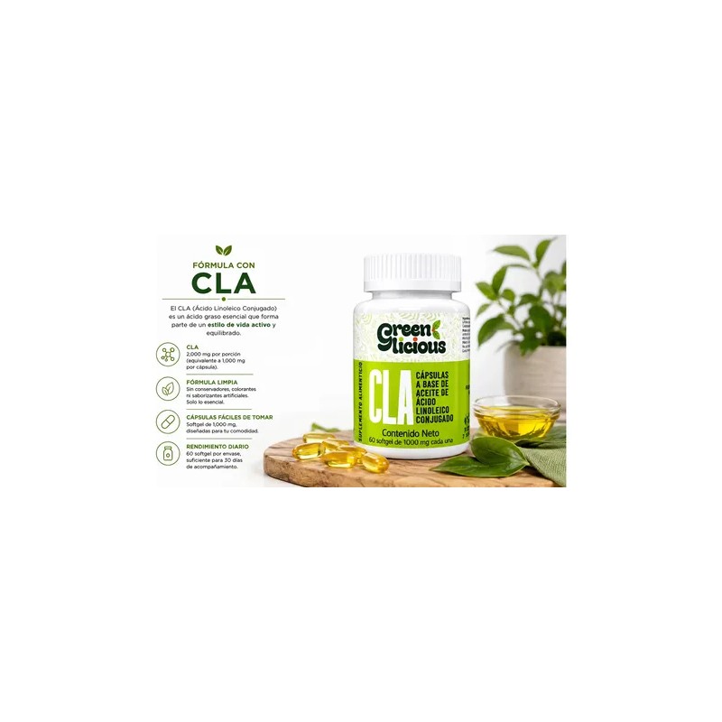 Softgels Base Ácido Linoleico Conjugado 1000
