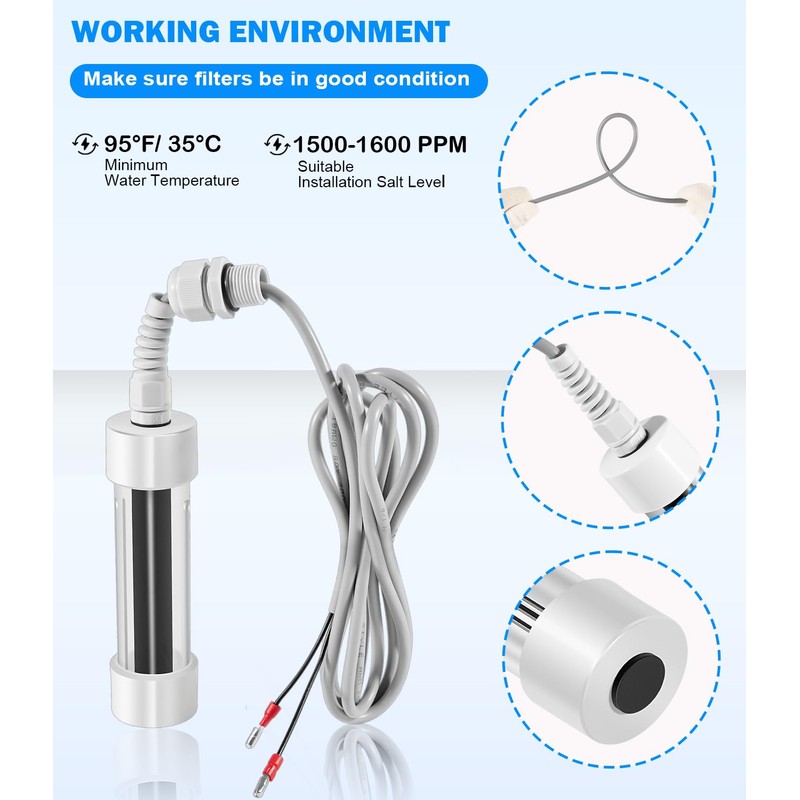 Bonbo 76078 Scepter Salt Cell Replacement Compatible with Hot Spring