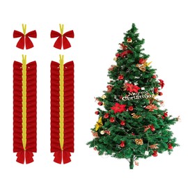 Christmas Tree Mini Bows Penta Angel 36Pcs Small Metallic Foil Wrapped Gift Boutique Ribbon Twist Tie Bows for Holiday Party Favor DIY Craft Sewing Bakery Treat Package Decoration (Gold, 2cm)