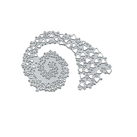 Valentine's Day Love Heart Rainbow Metal Die Cuts,Spring Sunflower Frame Leaf Cutting Dies Cut Stencils for DIY Scrapbooking Album Decorative Embossing Paper Dies for Card Making