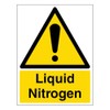 V Safety Liquid Nitrogen - Portrait 200 x 300mm -