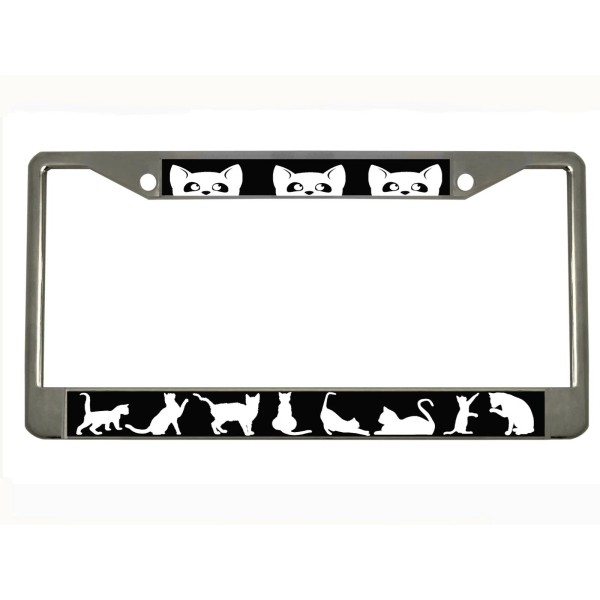 NCAT Cats Design Heavy Duty Metal Car License Plate Frame