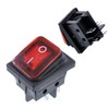 Ganasome 2Pcs Waterproof Boat Type Rocker Switch KCD4 DPST 6A