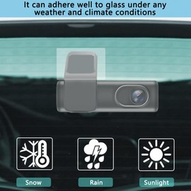 SonKu Car Windshield Stickers Applicator, Clear Window Cling Car Inspection Sticker Holder - 3.8 x 5.8 Inch, for Pass Holder