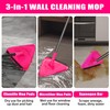 JEHONN Wall Mop with Long Handle 80 inches, Upgraded 180°