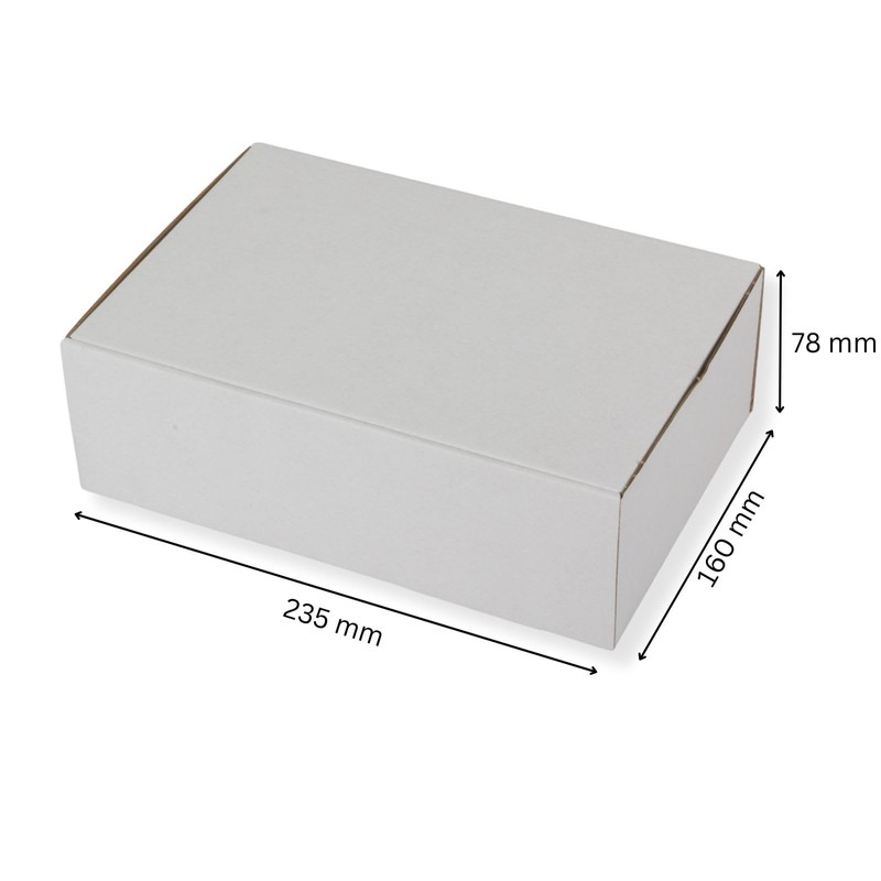 Cardboard 240 x 160 x 80 mm (Pack of 10),