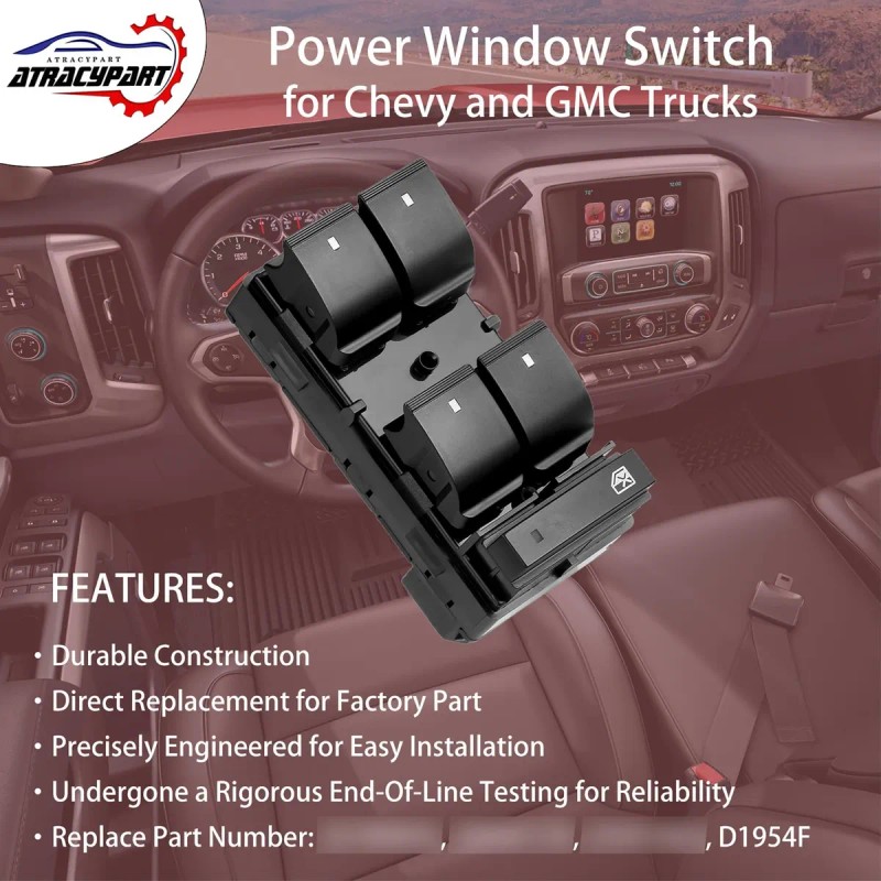 Interruptor Eléctrico Ventana Cerradura Espejo Chevy Silvera