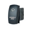 Laser Backlit Green Rocker Switch Windshield Wiper 20A 12V On/Off