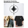 pullther Retractable Key Ring - 360° Rotatable, Durable Extendable Carabiner