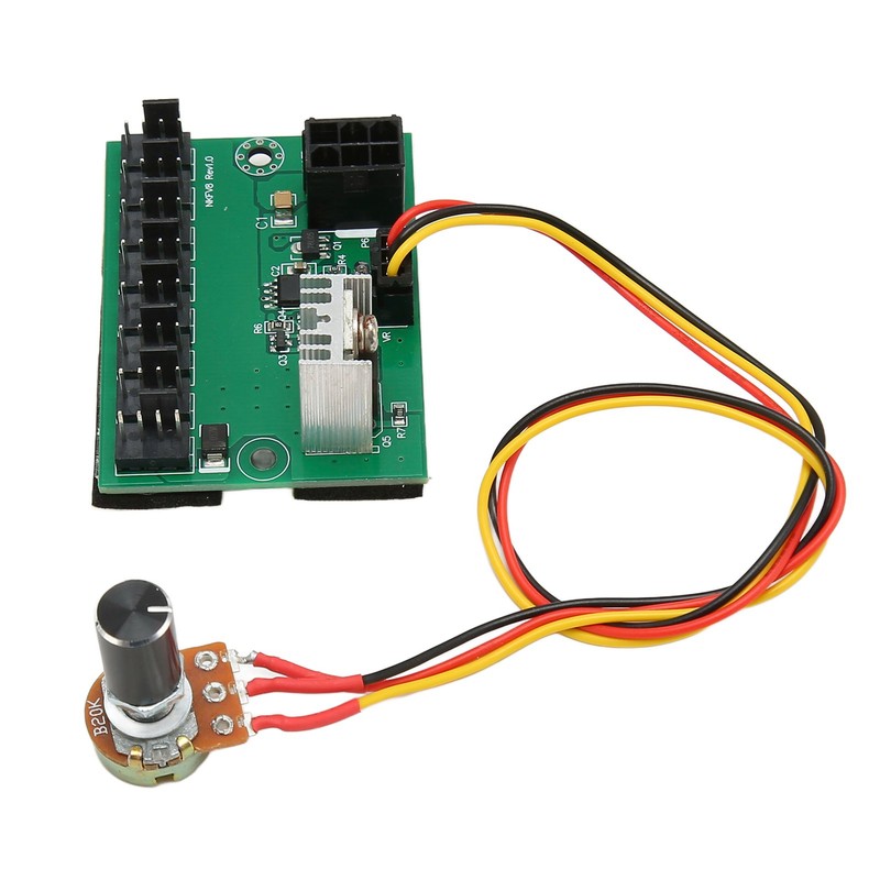 PWM Fan Hub DC 12V 8 Way PC Fan Speed