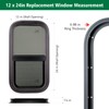 Dulepax Vertical RV Window, 12" W x 24" H Tinted