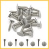 REPAIROCK 20pcs Gray Car Plastic Push Type Rivet Fastener Bumper