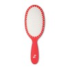 FuzzFighters Detangling Oval Cushion Brush, Red