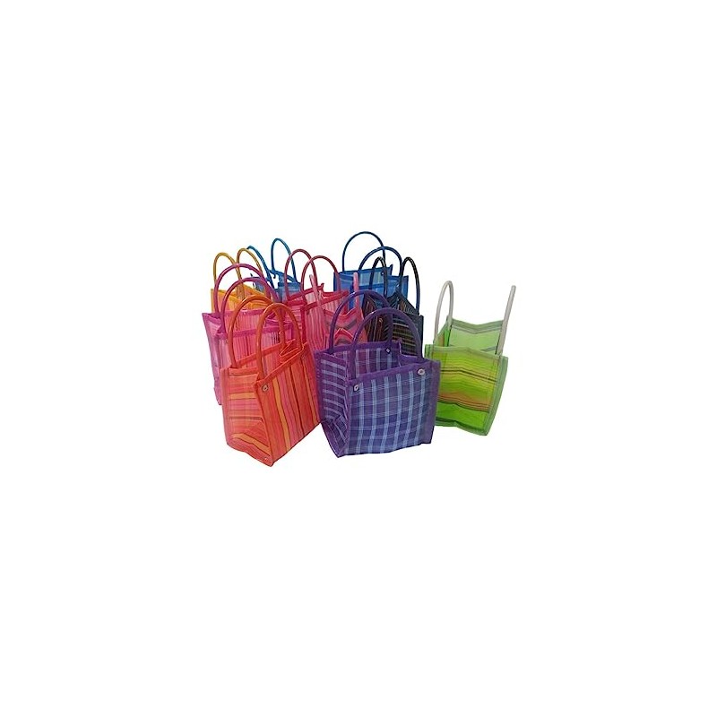 5 Bolsas mexicanas para el supermercado 30 x 30 cm.Para
