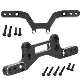 RCYouHott RC Front and Rear Shock Tower Damper Plate Set Upgrades Part for 1/18 Typhon Grom RC Car,Aluminum Shock Tower/Shocks Mount Hops Up,Black