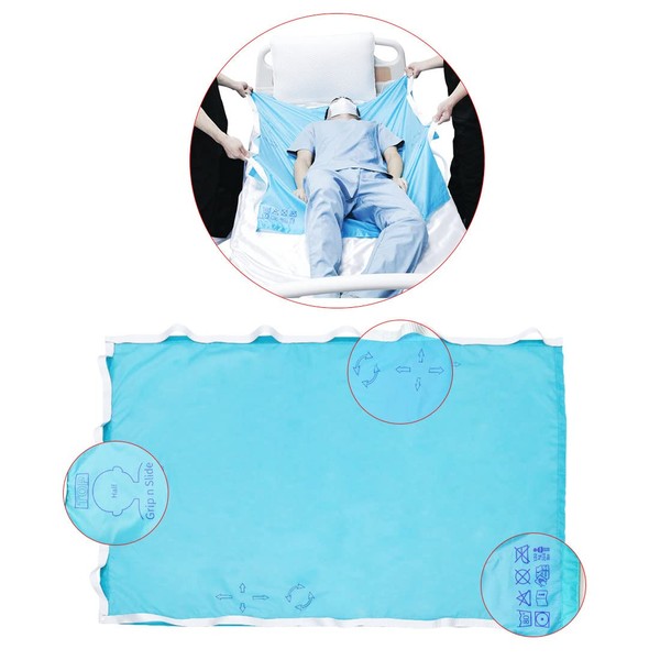 Ehucon Positioning Bed Pad/Slide Sheet with Handles - Transfer Sheet