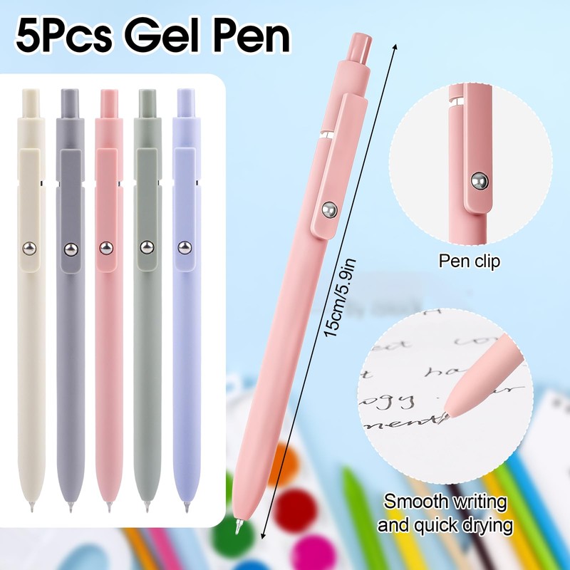 Tikplus 38 Pcs Pink Stationery Set for Girls, Back to