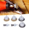 6Pcs Twisted Wire Brush Steel Metal Deburring Grinding Rust Removal