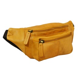 Visconti Classic Waist Pack/Belt Pouch/Fanny Pak/Bumbag made of Genuine Quality Leather 720 (Sand)