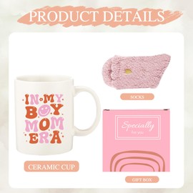 Mothers Day Gifts for New Mom, in My Boy Mom Era 11Oz Mug Unique Christmas Birthday Gifts for Women