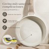 CHEFOLLA Sartén Blanco Antiadherente Granito Cerámica Mango Baquelita 20CM