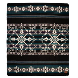 QISU Wool Blanket Throw | Large, Beautiful, Warm, Handmade in Ecuador by Local Artisans |94″ x 78″|Ultra-Soft, Hypoallergenic & Breathable | Non-Itchy or Scratchy Fabric (Jacamars Green)