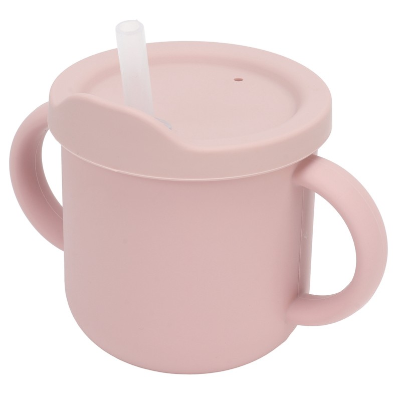 Silicone Sippy Cups Double Handles Lightweight Toddler Training Cup with