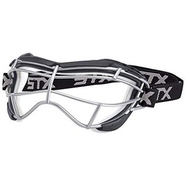 STX Lacrosse Focus-S Goggle, Graphite/White