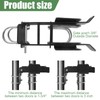 ZUQIAN Chain Link Double Gate Latch for 1-3/8 Inch Gate
