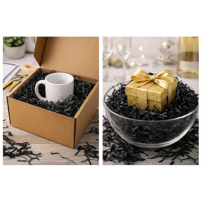 Emartbuy Black Shredded Paper 200g