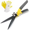 Jardineer Comfort Grass Shears, Teflon Lawn Shears, 360° Rotating Cutting