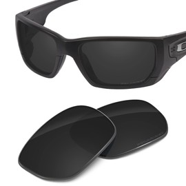 Tintart Performance Lenses Compatible with Oakley Style Switch Polarised Etched, Carbon Black - Polycarbonate, Polarised, Unit size