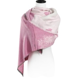 Superora Women's Scarves Soft Warm Stole Autumn Winter Printed Long Scarf Printed Print Multicoloured Paisley Pattern 190 cm x 65 cm, 5391-Pink&Purple