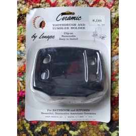 Lenape Pro Series Toothbrush Holder Bone Porcelain Bathware White NOS