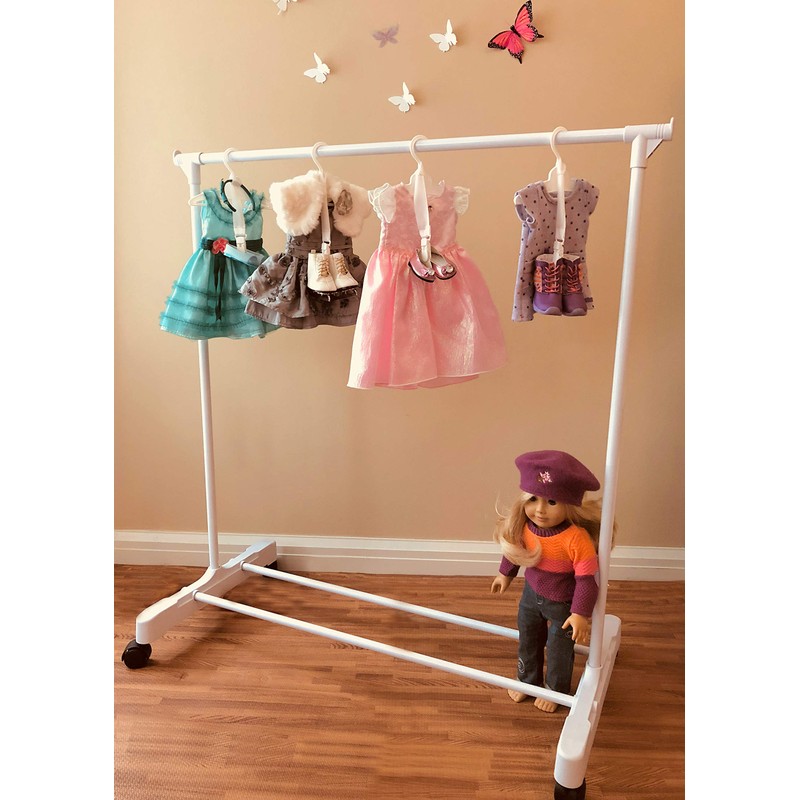 Boottique Child Garment Rack- Kids Closet Organizer- with Childrens Velvet