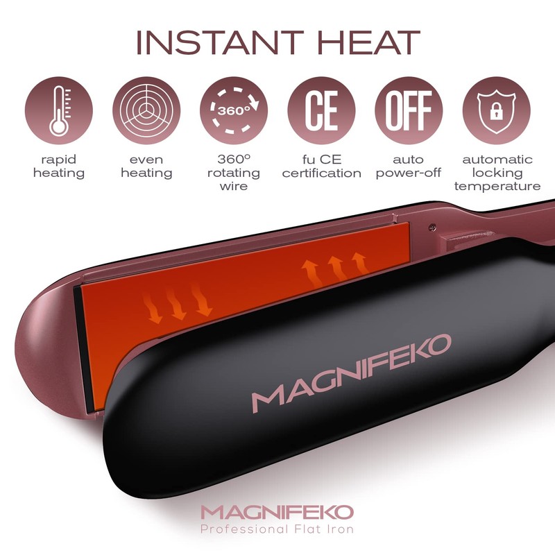 Magnifeko - Ceramic Hair Straightener - Flat Iron Hair Straightener