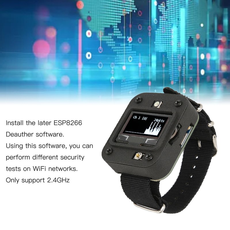 WIFI for Smart Watch Development Board Wearable OLED Display Attack