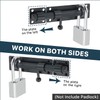 Sayayo Sliding Bolt Gate Latch Black Heavy Duty Stainless Steel