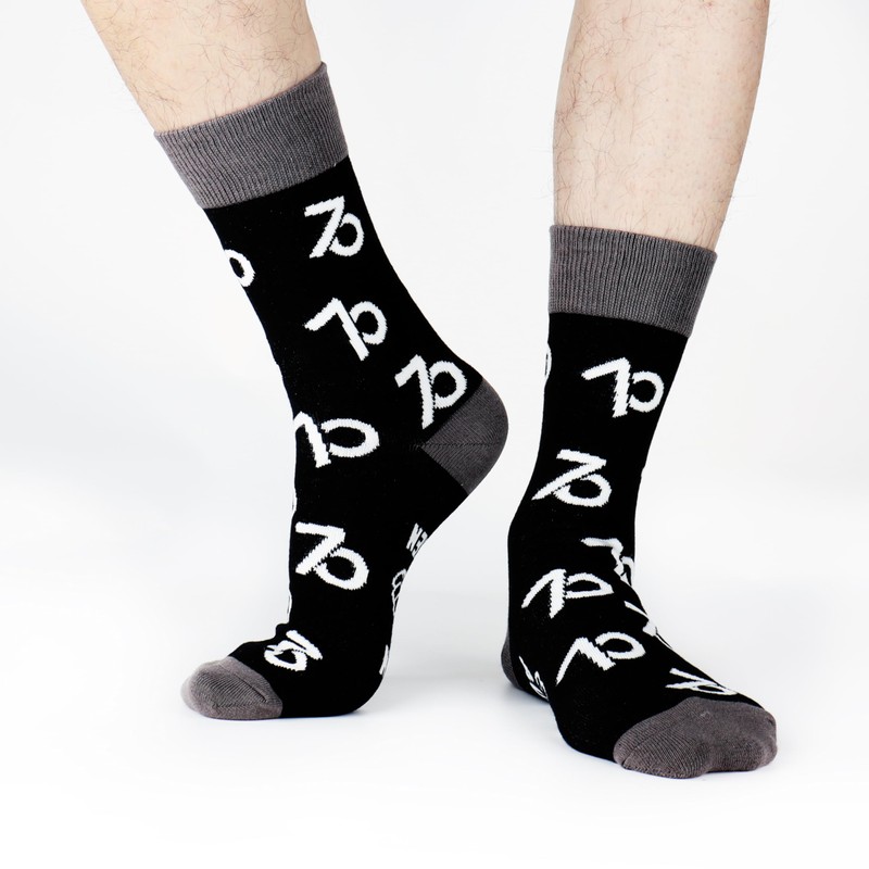 Jeasona Men's Birthday Socks 43-46 Cotton, Multicolor-70