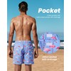 MaaMgic Mens Short Swim Trunks Quick Dry Swimming Shorts Print