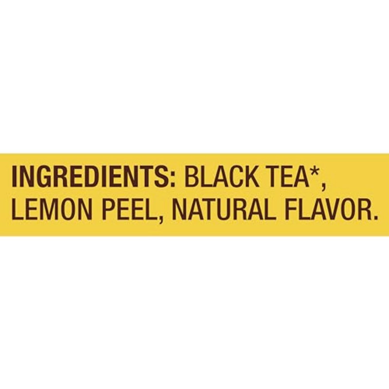 Lipton Black Tea Lemon, Pyramid Tea Bags, Flavored Teabags for